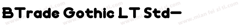 BTrade Gothic LT Std字体转换